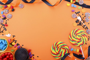 Happy Halloween Candy Background