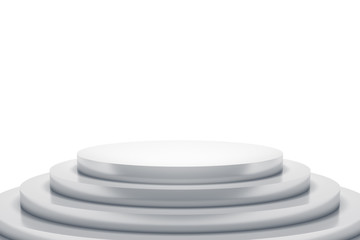 a white podium with space for your content