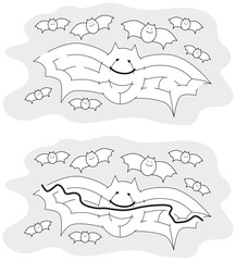Easy bat maze