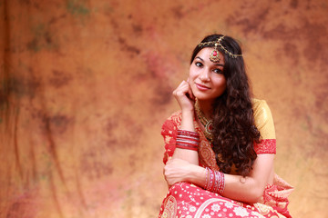 Indian girl in traditional dress