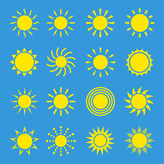 Sun vector set