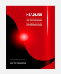 Abstract flyer or cover design with halftone effect/vector illustration
