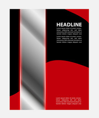 Vector brochure, flyer, magazine cover & poster template
