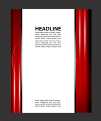 Vector brochure, flyer, magazine cover & poster template
