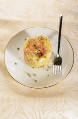 irish colcannon served on a plate