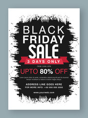 Black Friday Sale Poster, Banner or Flyer.