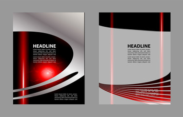 Vector brochure, flyer, magazine cover & poster template
