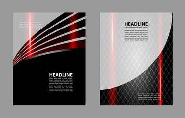 Abstract flyer or cover design with halftone effect/vector illustration
