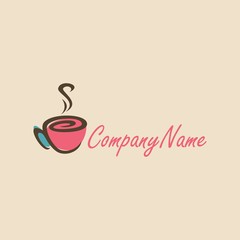 Coffee Cafe Tea Shop Logo Vector