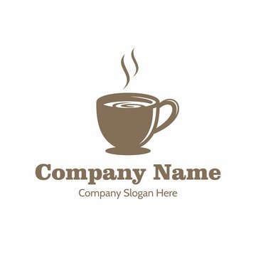 Coffee Cafe Tea Shop Logo Vector
