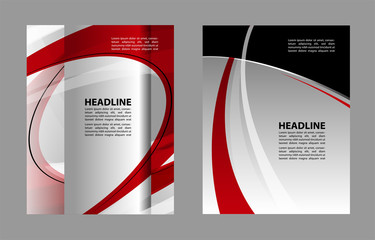 Professional business design layout template or corporate banner design. Magazine cover, publishing and print presentation. Abstract vector background.
