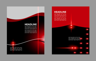 Stylish presentation of business poster, magazine cover, design layout template
