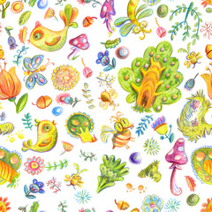 Obraz premium Colorful color pencils forest