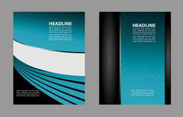 Abstract flyer or cover design with halftone effect/vector illustration
