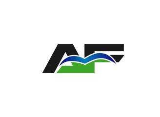 AF company linked letter logo
