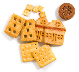 image of cookies on a white background