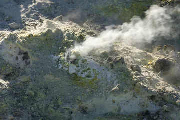 Crédence de cuisine en verre imprimé Volcan Fumarolic on Mount Etna