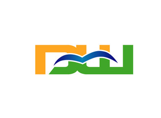 DW company linked letter logo
