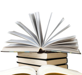 image of many books closeup