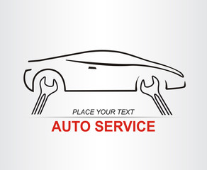 Auto service sign