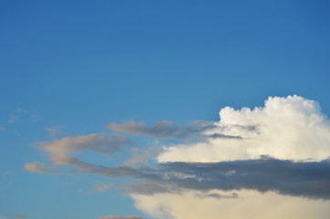 white and black cloudy on the sky