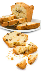 image of cake on a white background
