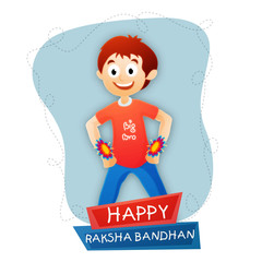 Cute Boy for Raksha Bandhan celebration.