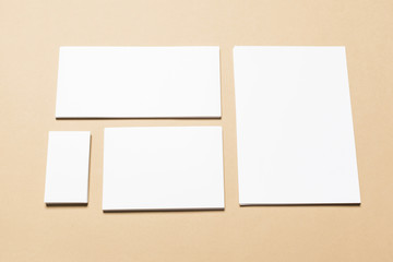 Mock up on beige background