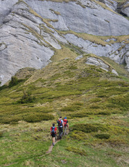 Fototapeta premium Summer hiking in the mountains