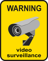 Video surveillance sign.