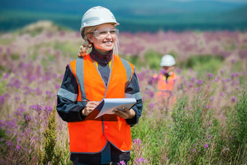 Researching recultivated field