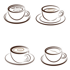 Obraz premium Coffee cup vector