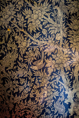 Lai Thai Art at Thai temple door.