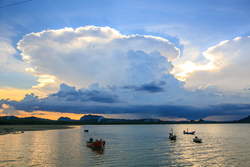 Dawn at the fisherman village