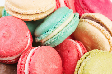 Set of delicious macaroons