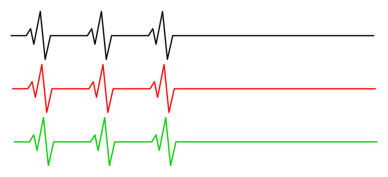 heart rhythm, ecg line vector symbol icon design. Beautiful illustration isolated on white background