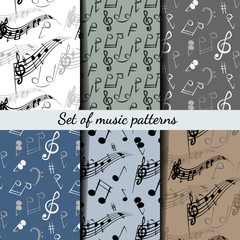 Fototapeta premium Music pattern.