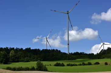 énergie renouvelable...parc éolien à Büchenbach