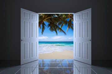 The way to good vacation 3D render