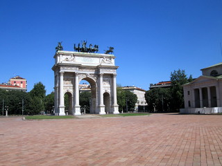 Arco della Pace, Milano - obrazy, fototapety, plakaty