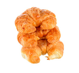 croissant on white background