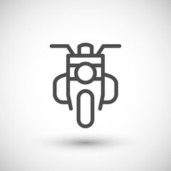 Classic motorcycle line icon