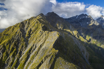Aerial Southern Alps New Zealand South Island - Südinsel Neuseeland Alpen Luftaufnahmen 