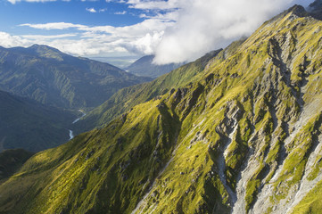 Aerial Southern Alps New Zealand South Island - Südinsel Neuseeland Alpen Luftaufnahmen 