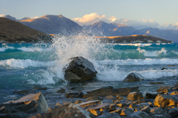 Brandung Gischt Lake Tekapo 