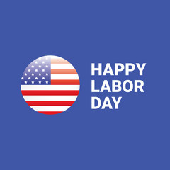 USA Labor day vector background.
