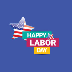 USA Labor day vector background.