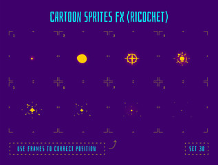 Animation frames or energy explosion sprites