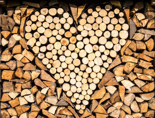 heart - firewood
