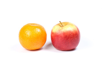 Red Apple and Orange frut